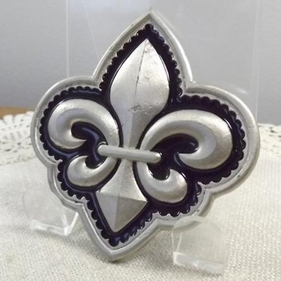 Genuine Fleur de Lis Belt Buckle NOS - Picture 2 of 9